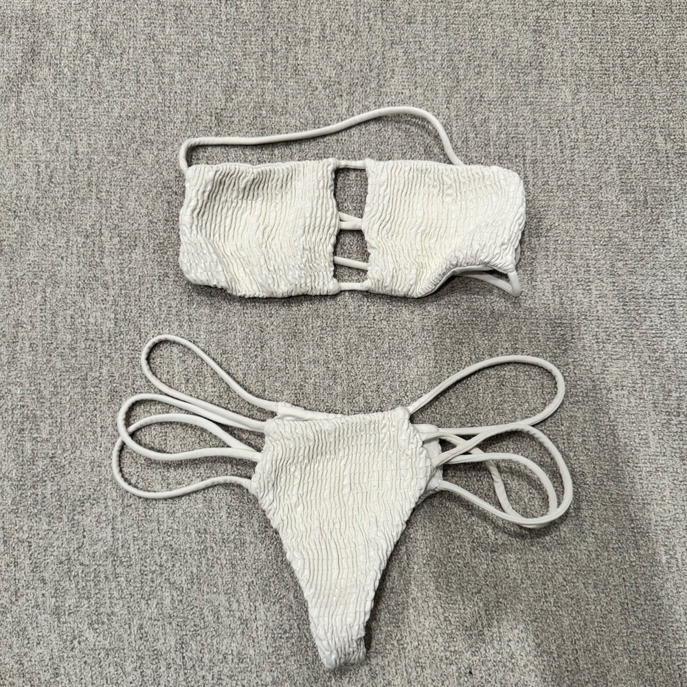 Indah white bikini xs
